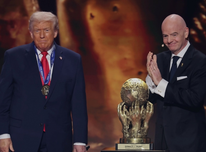 President Donald Trump wins self-created FIFA Peace Prize