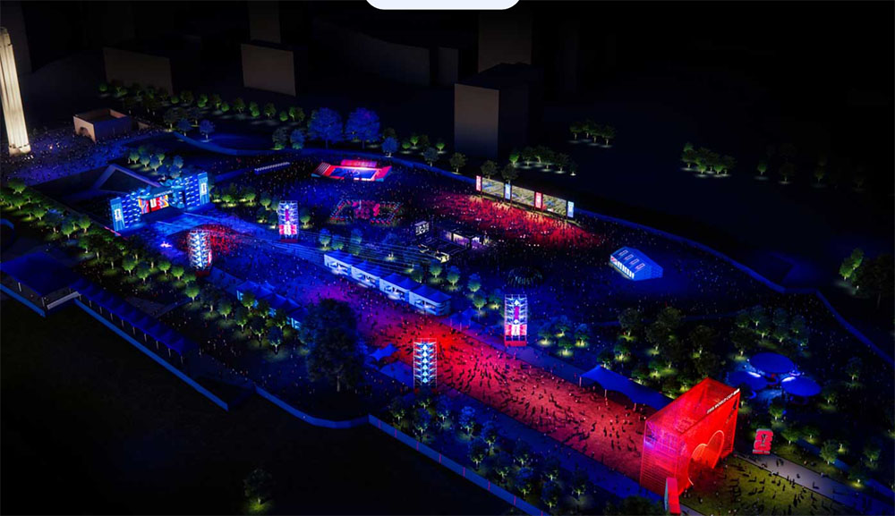 Aerial photo of the FIFA Fan Fest 2026