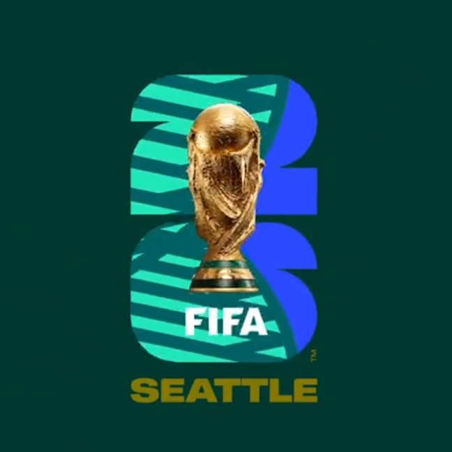 World Cup 2026 logo and theme of Seattle